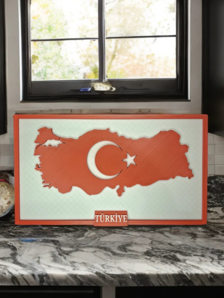 🇹🇷 Türkiye Haritası Temalı 3D Duvar Dekoru 🇹🇷