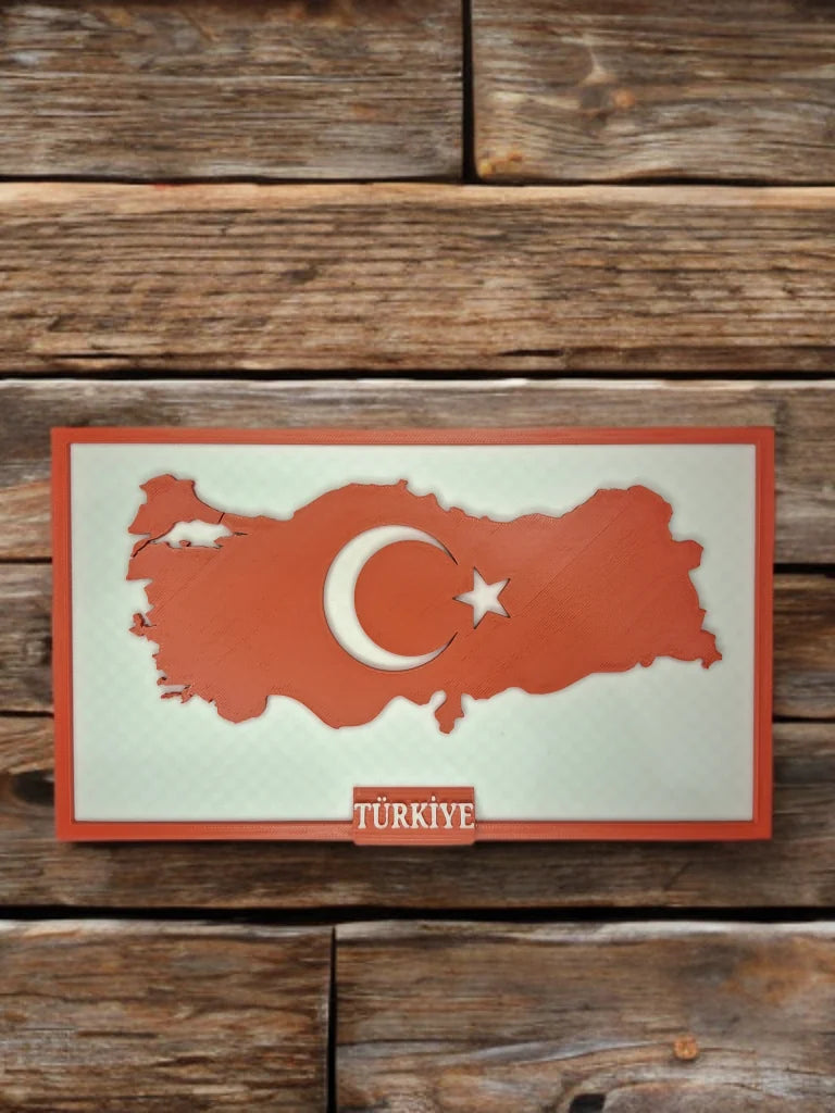 🇹🇷 Türkiye Haritası Temalı 3D Duvar Dekoru 🇹🇷