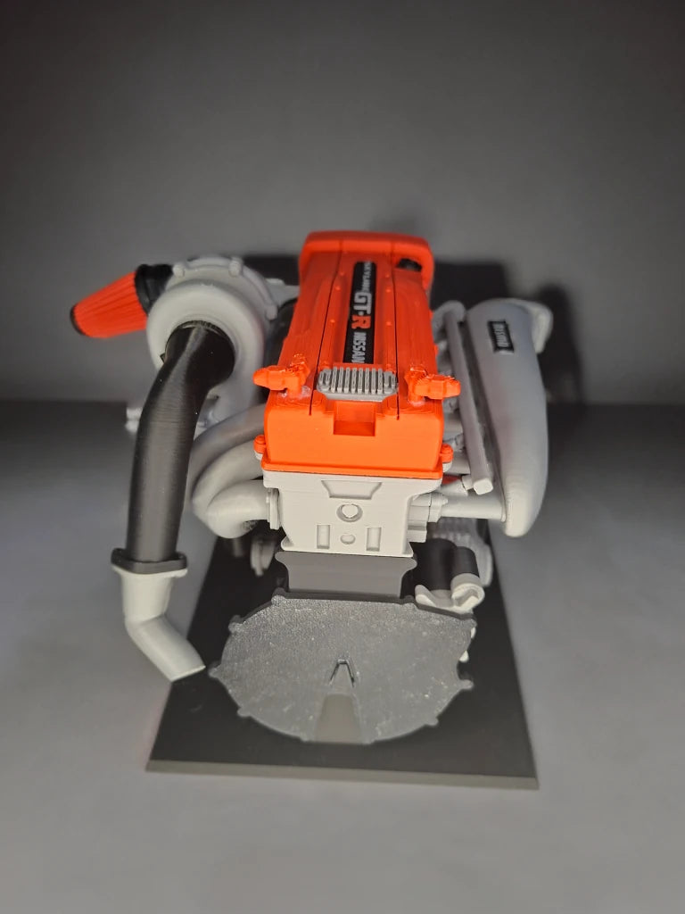 Nissan GT-R RB26DETT 3D Motor Maketi – Detaylı Masaüstü Sergi Modeli