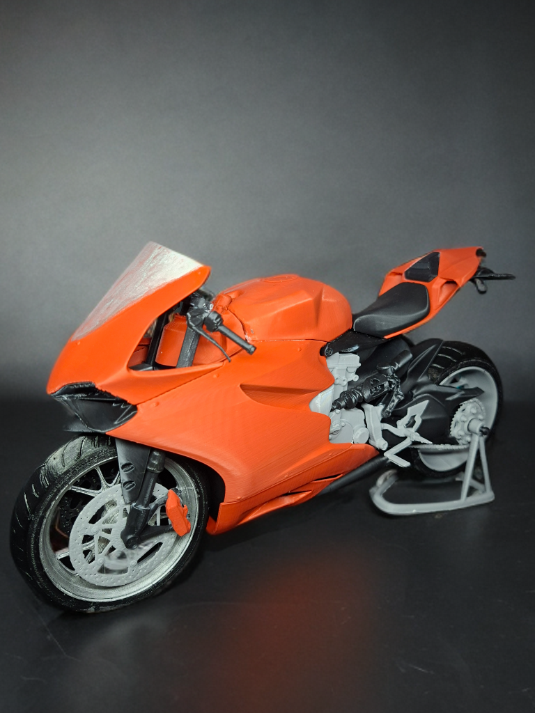🏍️ 3D Baskı Ducati 1199 Panigale Modeli - El Yapımı Koleksiyon Parçası
