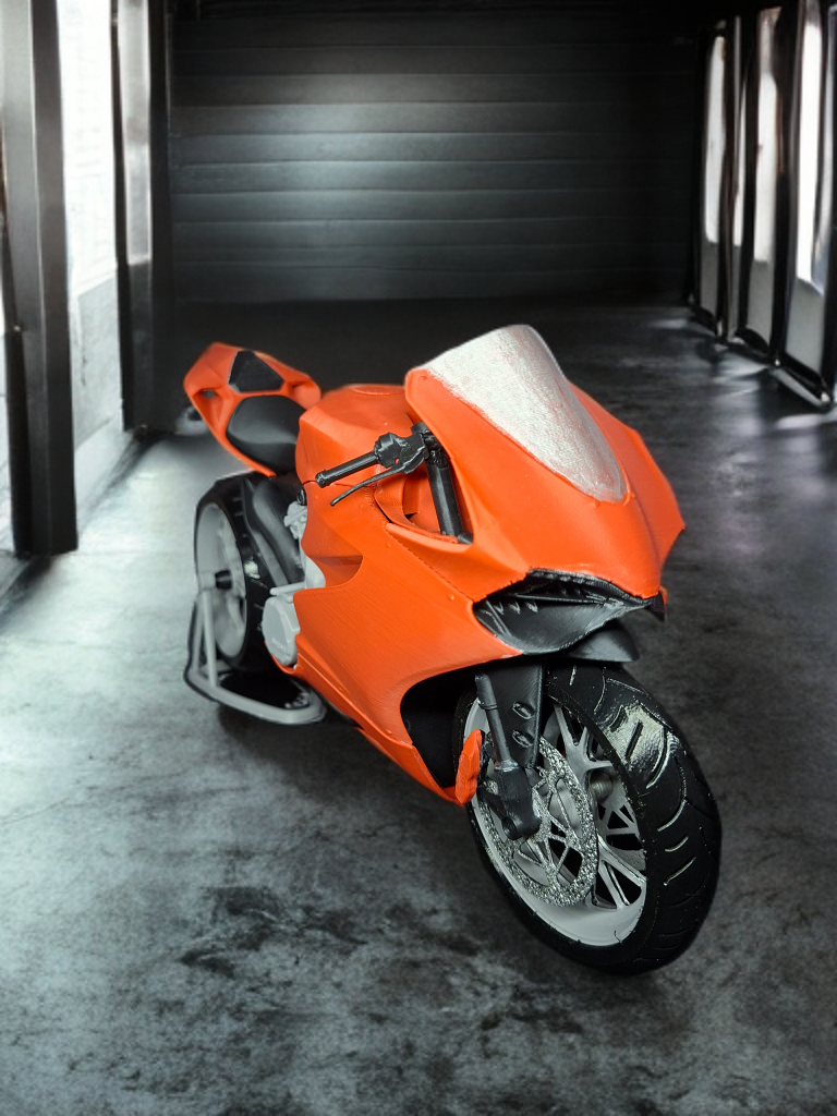 🏍️ 3D Baskı Ducati 1199 Panigale Modeli - El Yapımı Koleksiyon Parçası